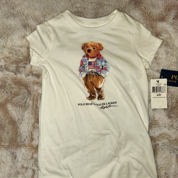 NWT Polo Ralph Lauren Bear T-shirt, Size 3T - Picture 2 of 7